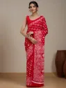 Vervee Couture Classic Red Georgette Saree | Eka