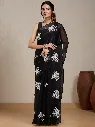 Vervee Couture Black Net Saree | Eka