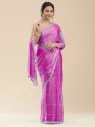 Vervee Couture Soft Blush Pink Organza Saree | Neerja