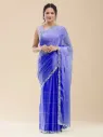 Vervee Couture Dusty Lavender Purple Organza Saree | Neerja