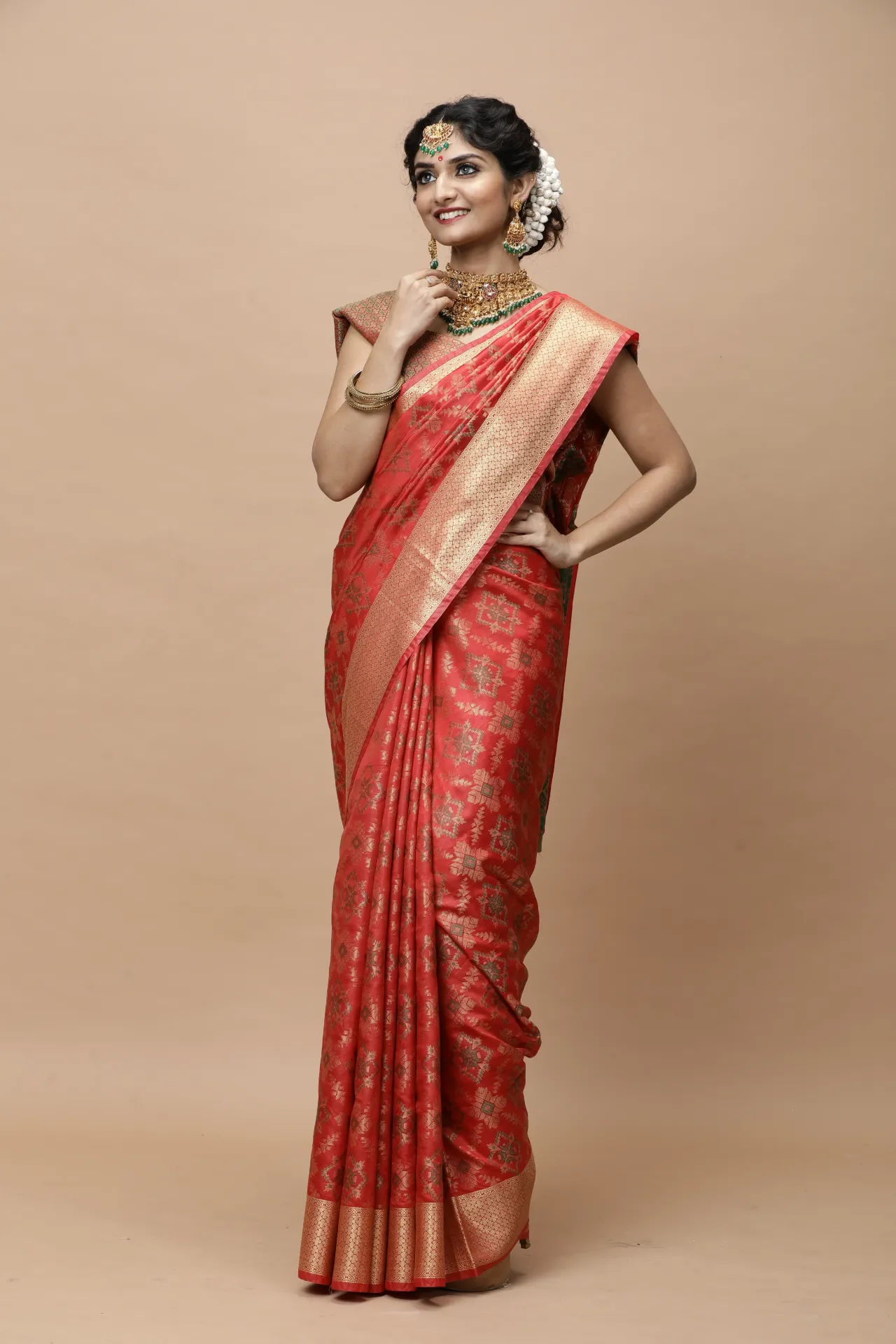 Vervee Couture Classic Black Banarasi Silk Saree